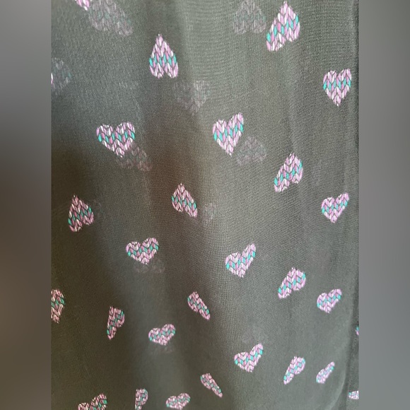 American eagle sheer heart button up shirt - Picture 5 of 6